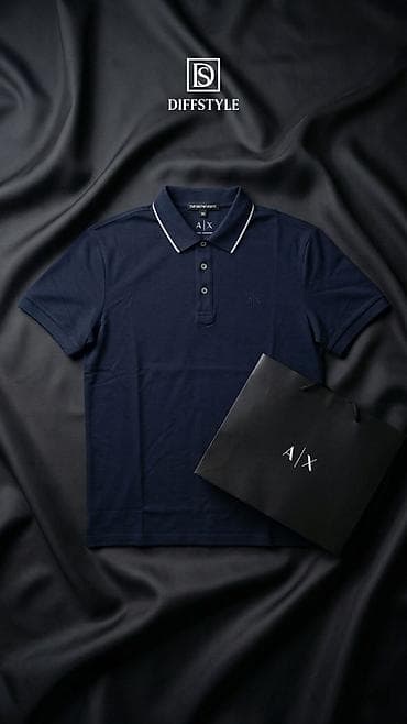 Armani Exchange (A|X) kişi polo köynəyi - Klassik polo dizaynı