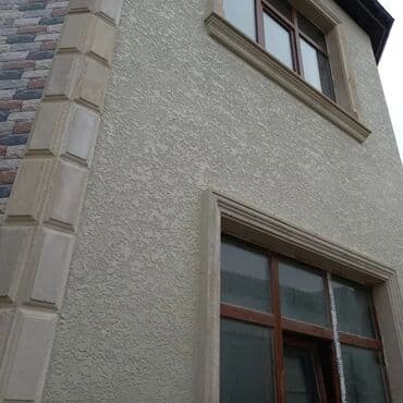 işlənmiş plastik qapi pencere: Fasad Boya işleri görülür . Xidmetlerimiz : Fasad Boya işleri Fasad — 2