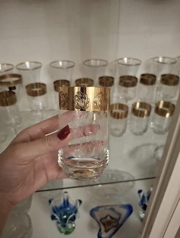 bakal dəsti: Qədəhlər, rəng - Ağ, Şüşə, 6 ədədli dəst, Çexiya — 2