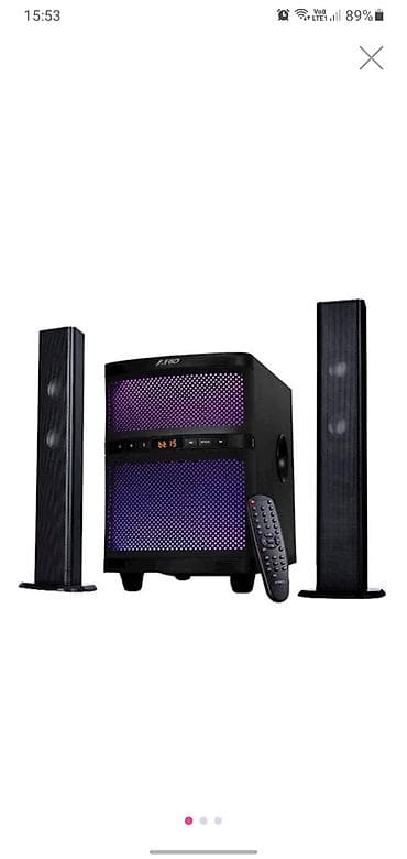 android tv box: İşlənmiş F&D Kolonka, Növ - Ev kinoteatrı üçün, rəng - Qara — 1