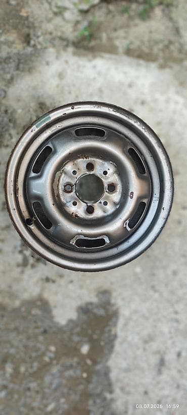 diskler teker: Məhsul: 4 ədəd polad disk dəsti - Material: polad - Rəng: gümüş/boz - — 2