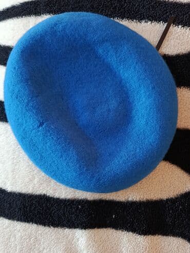 daxili qoşunlar forma: Mavi beret – SETA BERE marka - Rəng: parlaq mavi - Model: klassik — 1