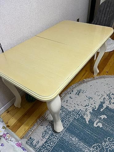 Klassik masa, Açılan, Taxta, Dördbucaq masa