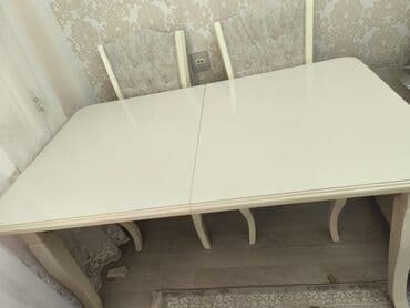 купить круглый стол в баку: Qonaq masası, İşlənmiş, Açılan, Dördbucaq masa — 2