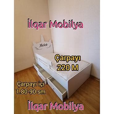 ucuz krafat: Oğlan və qız üçün, Yeni, Çarpayı, Bazasız, Matrassız, Siyirməsiz — 4