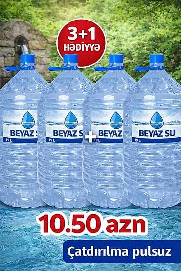 Məhsul: Beyazsu içməli su – 19 litrlik bidon - Təbii mənbədən