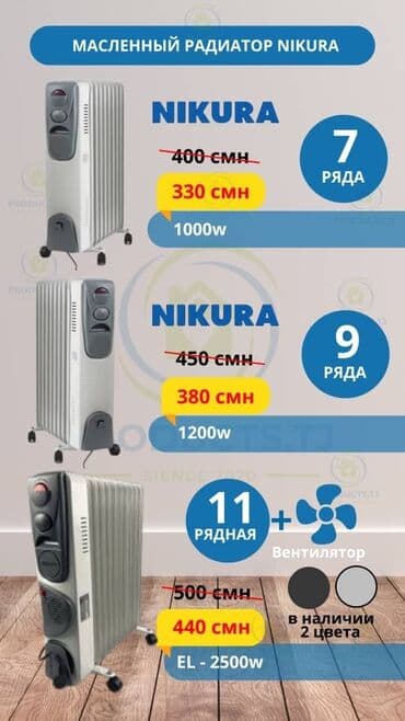 istilik radiatorları: Yağ radiatoru, Nikai — 2