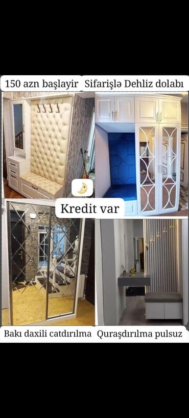 kalidor: Açılan, 4 qapılı Düz dolab, Dəhliz dolabı, Türkiyə — 2