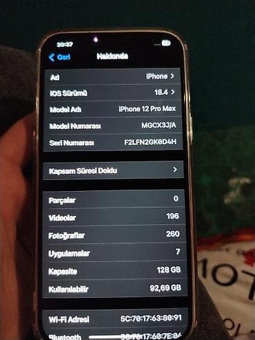 alcatel pixi 4: IPhone 12 Pro Max, 128 GB, Qara, Face ID — 3