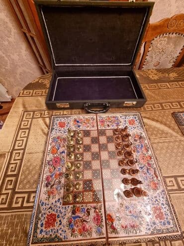 Sədəfdən şahmat, hədiyyəlik ölçüsü:50×50