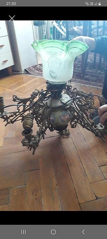 tavalar: Çılçıraq, 10 və daha çox lampa, Metal — 1