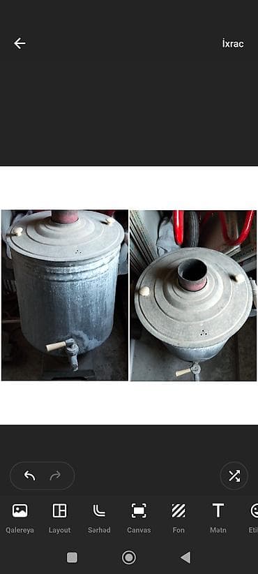 samovar satisi: Qədimi qalın 50 Lt Samovar 1200 azn satılır.Heç bir poblemi yoxdur — 2