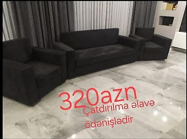 balkon ucun stol stullar: Yeni, Divan, 2 kreslo, Bazalı, Açılan — 2