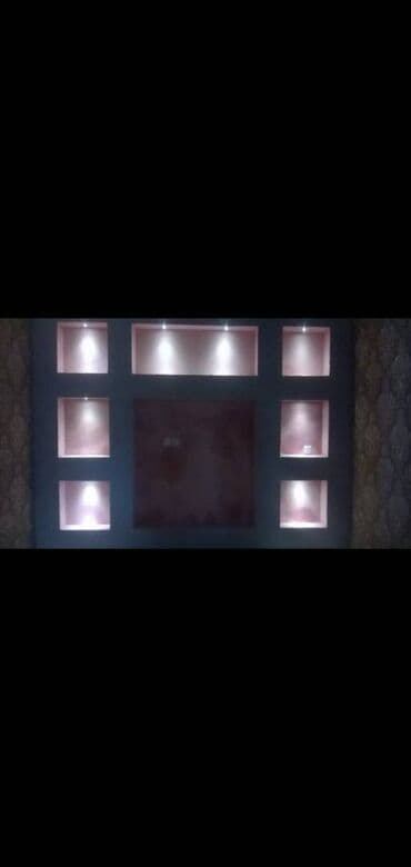 alcıpan tavan fiqurları: Hər növ Alcipan işləri görülür. Düz sadə tavan. Ara kəsmə divar — 24