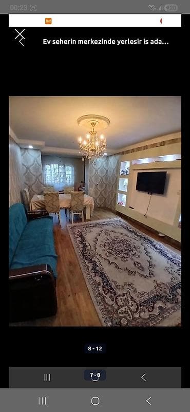 Seherin merkezinde 3 otagli ev kiraye verlir evde 1 xanim qalir 2 — 1