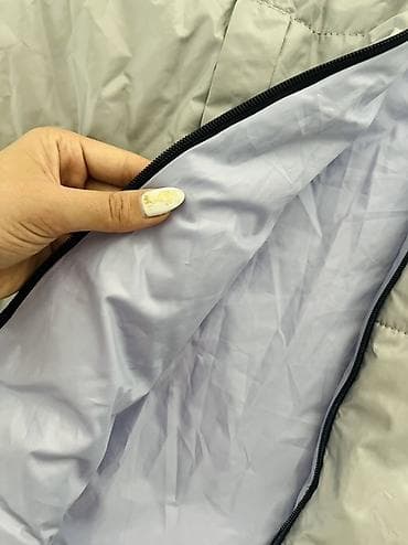 jılet: Niccy brendi qadın üçün yastı tikişli puffa jilet - Rəng: boz - Ölçü — 3