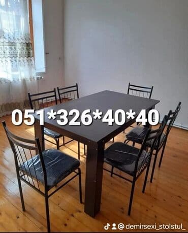 stol stul işlenmiş: Yeni, Sadə stul, Metal, Azərbaycan — 25