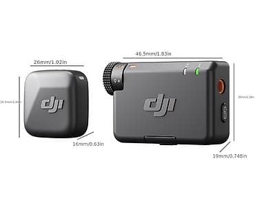 mikrafonlu kalonka: DJI mikrofonsuz səs sistemi – kompakt, yüngül və çoxfunksiyalı — 1