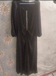 böyük bədən qadın donları: Qara axşam/ziyafət geyimi - Rəng: qara - Uzunluq: uzun, yerə qədər - — 1