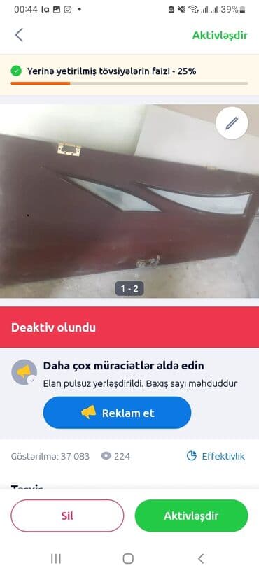 ikinci əl seyf qapı: 2 qapı cox az işlənib — 1