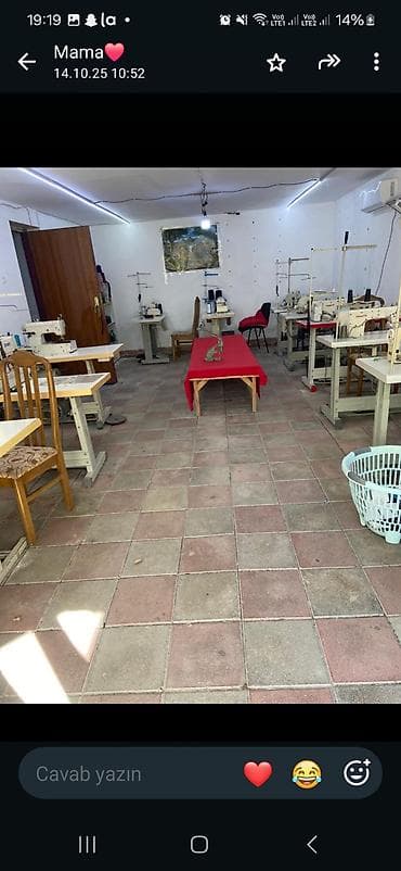 tikis fabrikinde is elanlari: Tikiş atelyesi avadanlıqları komplekti Peşəkar geyim istehsalı üçün — 2