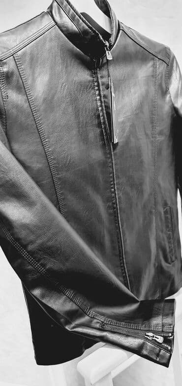 демисезонные кожаные мужские куртки: Vetrovka təzədir, dəri deyil. Ancaq super oturuşu var. İstifadə — 3