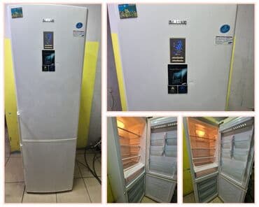 ucuz soyuducular: İşlənmiş 2 qapılı Samsung Soyuducu Satılır, rəng - Ağ, Təkərli — 1