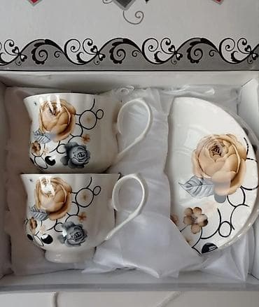 mis caydan: Çay dəsti, rəng - Ağ, Farfor, Epiag, 2 nəfərlik, Çexiya — 1