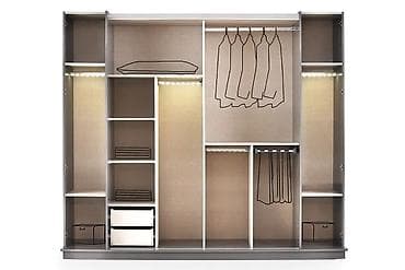 paneli: İşlənmiş, 2 qapılı, Güzgülü, Boz, Kupe, Düz dolab — 1