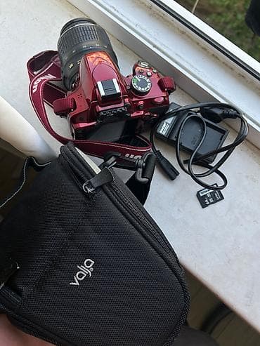 Nikon D3200 DSLR CAMERA yaxşı baxılıb, 18-55 öz lensi 64gb yaddaş — 4