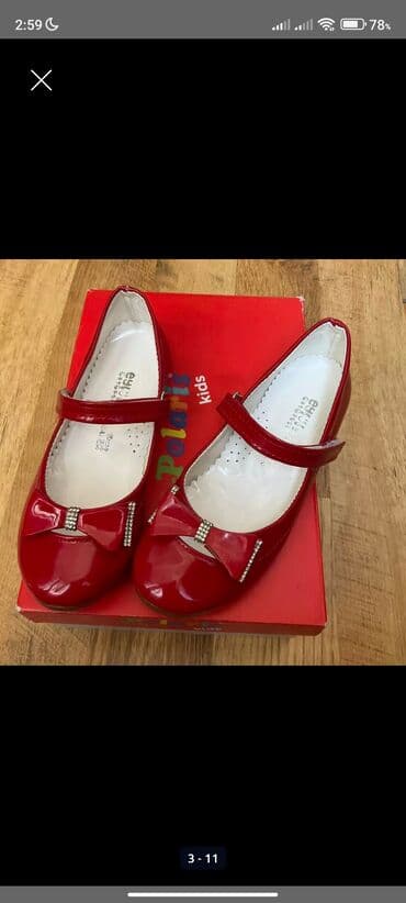 Qoruyucu plyonka və şüşələr: Qız üçün qırmızı baletkalar. Ortopedik dəri Rugan ayaqqabı. 35azn — 2