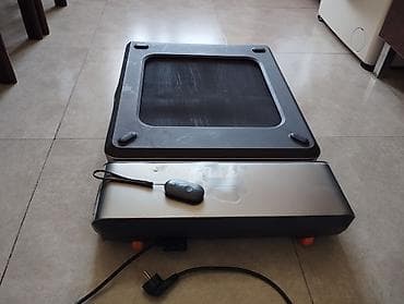 Kompakt yürüş qaçış yolu (mini treadmill) - Yastı, tutqacsız dizayn — 1