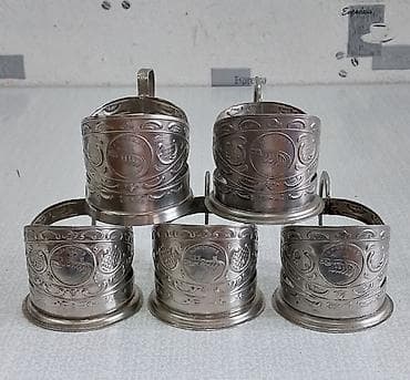 ucuz esyalar: Stəkanlar, rəng - Gümüşü, SSRİ — 4