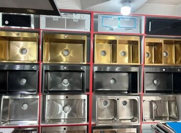 qara qum: Yeni Düzbucaqlı Mətbəx çanağı, Şkafsız, Paslanmaz polad, Pulsuz çatdırılma — 1