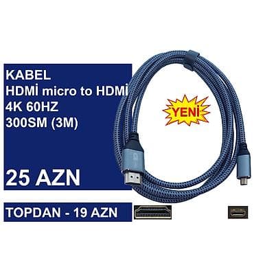 es: HDMİ Micro/Mini Kabellər ⭐HDMİ micro to HDMİ 0,3m 4K 60HZ – 15 AZN — 6