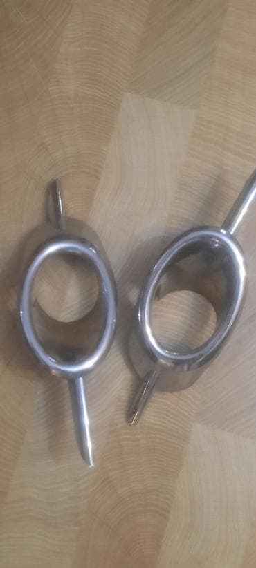 sap: Məhsul: Metal pərdə karnizi ucları (2 ədəd) - Material: xrom rəngli — 1