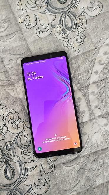 samsung tab e: Samsung Galaxy A9, 128 GB, rəng - Mavi, Barmaq izi, İki sim kartlı, Face ID — 4