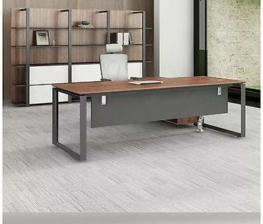 Masa: Müasir ofis üçün böyük ölçülü iş masası - Dizayn: Minimalist və