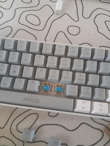 samsung tab s6: JEDEL KL-69 mexaniki klaviatura - Kompakt 60% (TKL-dən daha kiçik) — 2