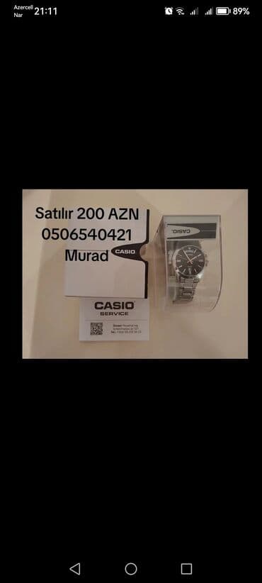 Qol saatı, Casio, rəng - Gümüşü lalafo.az -da Qol saatı, Casio, rəng - Gümüşü