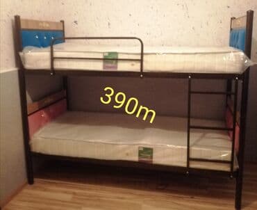 двуспальная кровать с подъемным механизмом: Для девочки и мальчика, Новый, Кровать, Без матраса, Без выдвижных ящиков — 3