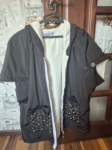 женские утепленные плащи: Плащ, One size, цвет - Черный — 1