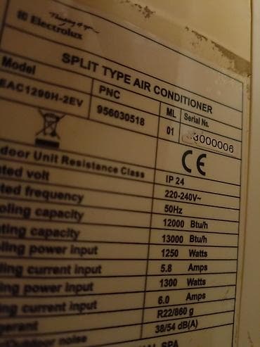 kandesener: Electrolux split tipli kondisioner Model: EAC1290H-2EV Tip: Divar — 2