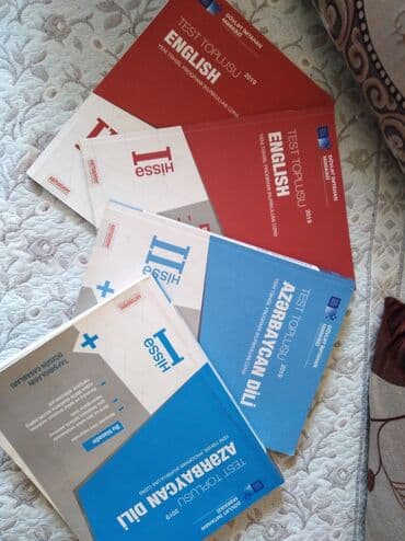 Azərbaycan dili və İngilis dili I və II hissə test topluları. Hər