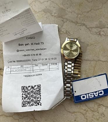 saat qolbaqlari: Qol saatı, Casio, rəng - Qızılı — 3