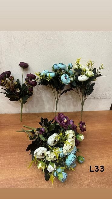 sapacki sekilleri: 0.90 gepik Süni dekorativ güllər dəsti – model L46 - Realistik — 5