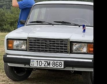 kamazlarin satisi: VAZ 2107, ağ rəng, klassik sedan - Kuzov: sedan, ağ rəng, xrom ön — 1