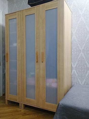 balaca şkaf: İşlənmiş, Açılan, 3 qapılı Düz dolab, Qarderob, paltar dolabı — 8