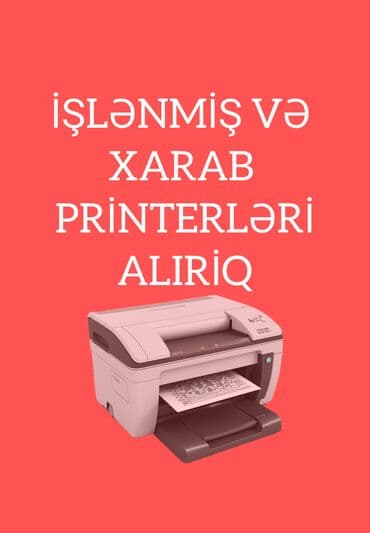 3d printer satilir: İŞLƏNMIŞ PRINTERLƏRIN ALIŞI VƏ SATIŞI.
hp.canon.pantum və — 1