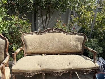 резные ножки для мебели: Б/у, Классический диван, Диван — 3